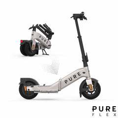 Pure Flex Folding Electric Scooter in Charcoal Grey