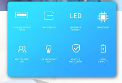 50000Mah Large Capacity Fast Charging Power Bank, LED Power Display, Type-C Bidirectional Fast Charging, Five Outputs, Two Inputs, Suitable for Charging for Iphone/ for Samsung/Android Electronic Devices, Outdoor Portable Emergency Power Backup Battery Pa