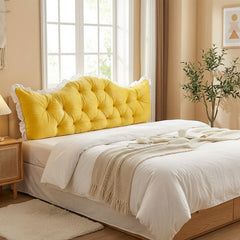Large Ultra-Soft Comfortable Plush Backrest Pillow, Princess Style Reading Cushion, Neck and Back Support, Luxurious Fashionable Home Style Multifunctional Lace Ruffled Headboard Cushions, Suitable for Bedroom, Living Room, Dorm, Sofa Home Decor, Machine