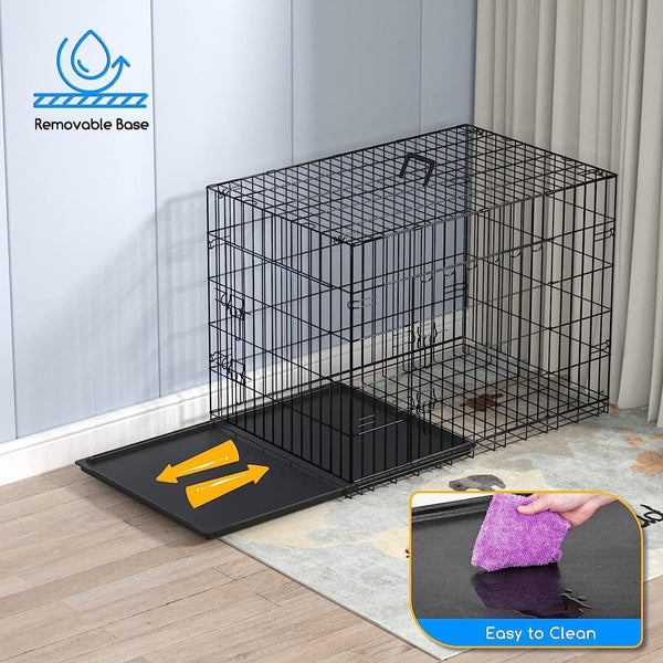 Dog Cage Puppy Training Crate Small Medium Large XL XXL Metal Cages Pet Carrier 20inch 24 inch 30 inch 36 inch 42 inch 48 inch