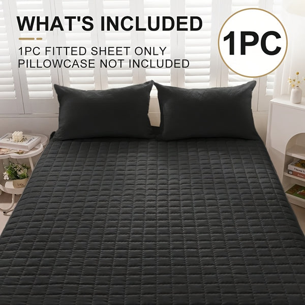 1 Waterproof Mattress Protector - Reusable Underpads, Solid Quilted Geometric Stitching Design, Thickened Durable Fabric, Suitable for Dorms, Camping, RVs And Hotels - Machine Washable, Mattress Waterproof, Camping Essentials, Modern Bed Cover