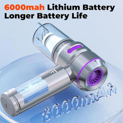 Flexup V-21 Blower & Vacuum, Three Speed Adjustment Functions, Portable & Rechargeable High Power Handheld Cordless Vacuum for Car, High Suction Power, Wireless, Brushless (Black)