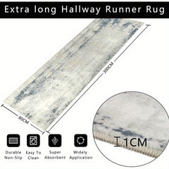 1pc Hallway Runner Rug Non Slip Carpet Runners 80x300cm Modern Abstract Hall Runner Carpet Runner Washable Kitchen Rugs for Hallway Entryway Kitchen Bedroom