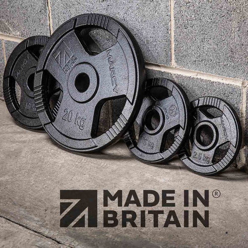 Marcy Made in Britain Eco 100Kg Olympic Weight Set with 7Ft Barbell