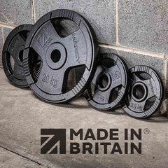 Marcy Made in Britain Eco 100Kg Olympic Weight Set with 7Ft Barbell