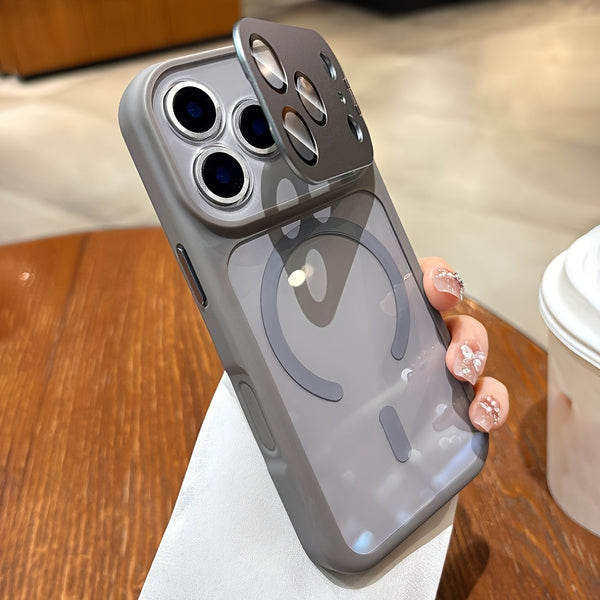 Phone Case: Ultra-durable, Shock-resistant Lens Protector for The iPhone 17 Series, Featuring A Scratch-resistant Case with A Magnetic Lens Mount