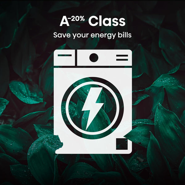 Hisense 1Q Series WF1Q8041BW Freestanding 8 KG Front Load Washing Durable Inverter Machine, Steam Wash, Quick Wash, 15 Washing Programs 1400 RPM White - Energy Rating A
