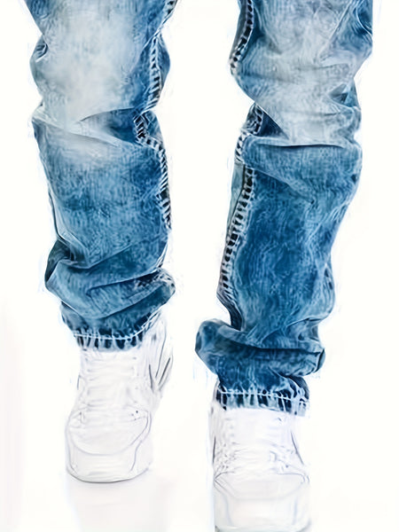 American Snowflake Jeans, Fashionable and Versatile Straight-Leg Pants