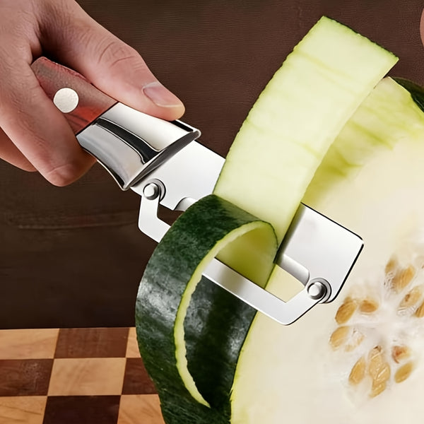 Multi-Functional Vegetable Peeler, 2-in-1 Fruit Veggie Peeler and Bottle Opener, Stainless Steel Blade Peelers for Kitchen