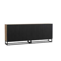 Ripple Duo 200cm Modern Sideboard with Fluted Doors and Storage