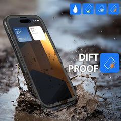 Phone Case - Case for Iphone 16 15 14 13 12 11 Pro Max Plus Mini SE2 SE3 7 8 - Full Body Heavy Duty with Built-In Tempered Glass Screen Protector Dustproof Shockproof Underwater Diving Swimming Phone Case