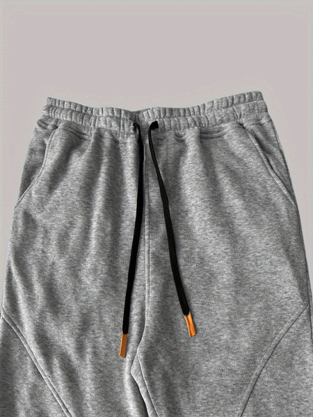 Two-Piece Set Autumn/Winter -Lined Thickened Men's Casual Sports Long Pants Outdoor Hiking Fitness Joggers American Training Basketball Sweatpants