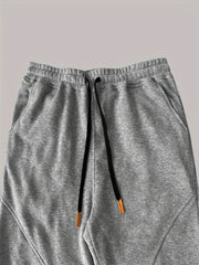 Two-Piece Set Autumn/Winter -Lined Thickened Men's Casual Sports Long Pants Outdoor Hiking Fitness Joggers American Training Basketball Sweatpants