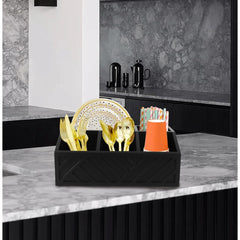 2-Tier Coffee Station Organizer for Countertop, Bar and Tea Accessories Storage Caddy With Counter Shelf for Home and Office
