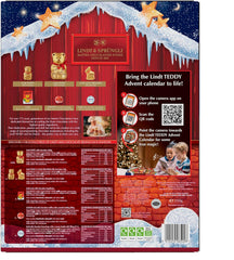Lindt Teddy Milk Chocolate AR Advent Calendar 2025 – Large 250G – 24 Bear & Friends Chocolates – Festive Gift for Him & Her