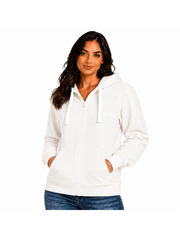 Women'S Fashion Zip-Up Hoodie - Ladies Fleece Plain Hooded Top - PLUS SIZES Small to XXXXXL S to 5XL (UK 8-22) Available in 15 Colours