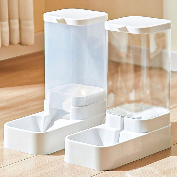 Pet Feeder Pets Food Feeder and Waterer Set 3.8L 2.1kg, 29*13.5*28.5cm, Travel Supply Feeder and Water Dispenser for Dogs Cats Pets Animals