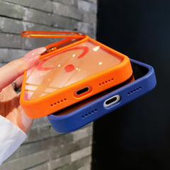 Luxury Clear Magnetic Phone Case Compatible with iPhone 17 Pro Max Shockproof Lens Protection Cover