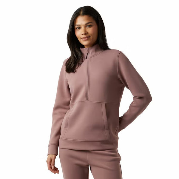 32 Degrees Ladies Sueded Tech 1/2 Zip Sweatshirt