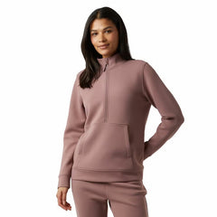 32 Degrees Ladies Sueded Tech 1/2 Zip Sweatshirt