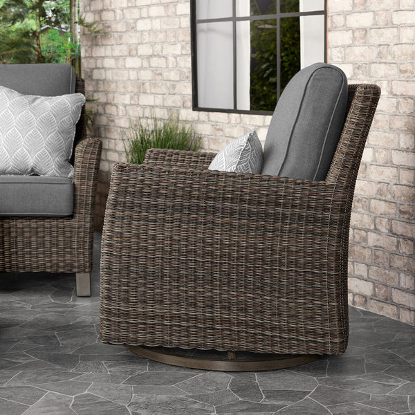 Agio Mckinnon 4 Piece Woven Deep Seating Set + Cover