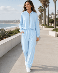 Women'S Soft Touch Tracksuit Set, Zip Up Hooded Jacket & Joggers, Casual 2pcs Lounge Wear Co Ord Outfit, Casual and Sports Wear, Gym Wear Street Wear