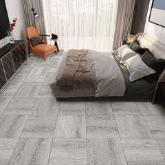 LIVINGANDHOME 24PCS Peel and Stick Non-slip Floor Tiles - 12