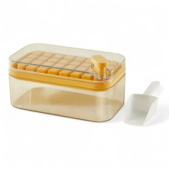 Ice Cube Tray with Lid and Bin, 56pcs Ice Cube Mold, 2 Trays & Ice Scoop, BPA
