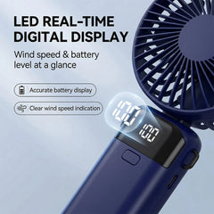 Smart LED Digital Cooling Fan with Temperature Display, Adjustable Modes & Timer, Portable Desktop Fan for Home, Office & Bedroom