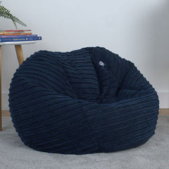Corduroy Kids Bean Bag Chair with Filling Included - Lightweight Comfortable Beanbag Seat - Machine Washable Childrens Beanbag Furniture for Girls & Boys - 67 x 52cm