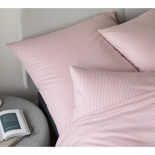 Cambridge TC200 Stripe Duvet Cover Set Hot Pink Premium Bedding Set