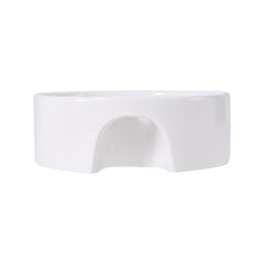 Bathroom Counter Top Sink Cloakroom Toilet Hand Washing Bowl Basin with Waste Pipe Kits Round Ceramic Sink 400*400*155mm