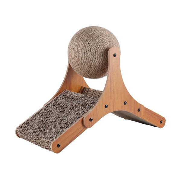 Cat Scratcher, Scratch-Proof Sisal Post | Stylish Vertical Cat Scratching Post with Cat Scratcher Ball, Durrable Thickened Cat Scratching Post for Indoor Cats
