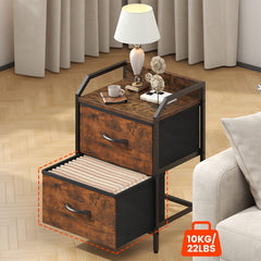 2 Drawers Bedside Table, Small Nightstand For Bedroom, Chest Of Drawers Bedroom, Storage Drawers For Living Room, Hallway