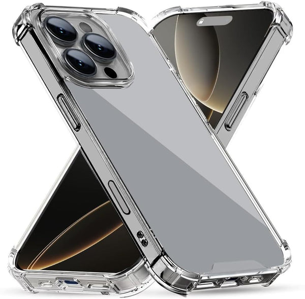 Case For iPhone 17 Pro Max 16 Pro Max Plus 15 14 13 11 12 7 8 17 Air Clear Shockproof Phone Cover