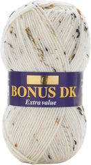 Sirdar Hayfield Bonus DK Double Knitting, White (961), 100G