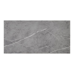 Marble Tile Stickers, Peel and Stick Marble Stick on Tiles 60 x 30cm, 10PCS PVC Self Adhesive Wall Backsplash Tiles for Kitchen Bathroom (Grey Marble)