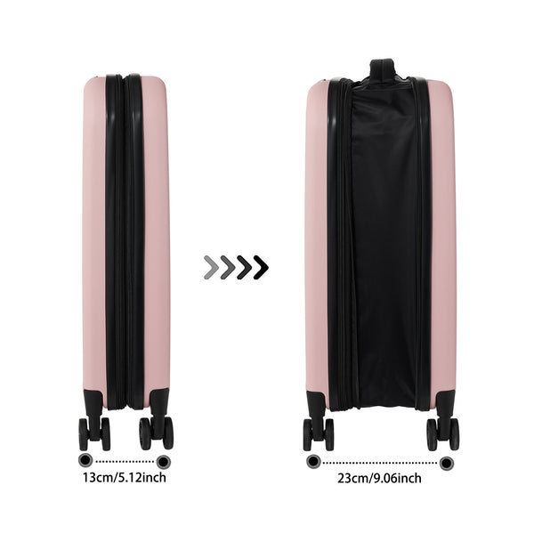 Foldable 20 Inch Trolley Luggage, Compact Carry-On Travel Suitcase, Durable Collapsible Luggage with Adjustable Handle, Ideal for Holiday Vacations, Train Journeys and Easy Storage At Home, 1pc