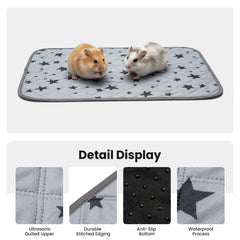 8-Pack Guinea Pig Cage Liners, Reusable Washable Absorbent Pee Pads, Bedding for Small Animals – Rabbit, Hamster, Chinchilla, Hedgehog