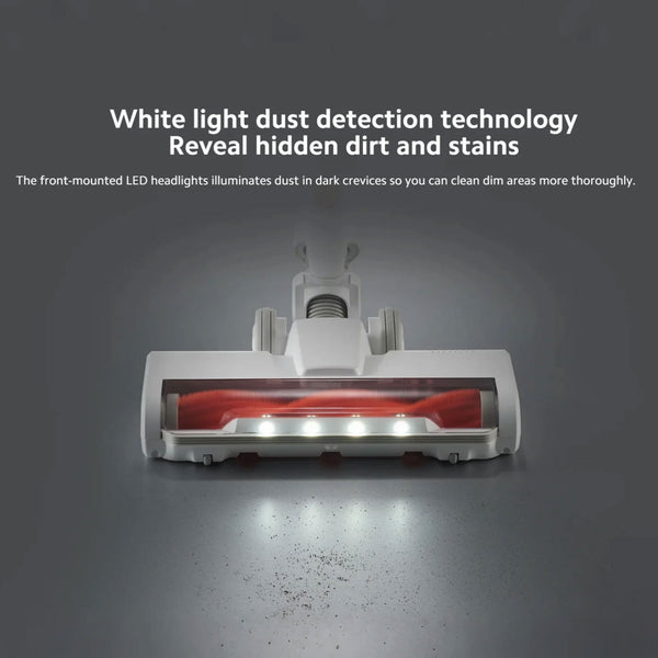 XIAOMI Vacuum Cleaner G20 Lite with 2-in-1 Brush Nozzle, 18Kpa Suction Power and White Light Dust Detection, Handheld Cordless Vacuum Cleaner with 2200mAh Large Batttery for Kinds of Surfaces