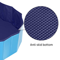 Costoffs Pet Pool Foldable Dog Swimming Pool, Pet Pool Portable Bathing Swimming Tub for Garden/Beach/Yard/Home, L/XL/XXL/XXXL, Blue/Grey/Black/Ocean Blue