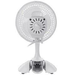 6 Inch Clip on Fan - 2 in 1 design with 2 Speeds, Mains Powered, Silent Desktop Fan with Strong Airflow - Mini Plug in Silent Desk Fan, Ideal Electric Air Circulator for Bed, Cot & Desk top