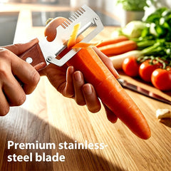 2pcs Heavy-duty Stainless Steel Peeler and Slicer Set, Featuring a Bottle Opener and Straight Blade Design. Suitable for Sugar Cane, Fruits, and Vegetables. A Versatile and Durable Peeling Tool and Vegetable Slicer, Ideal for Parties and Picnics