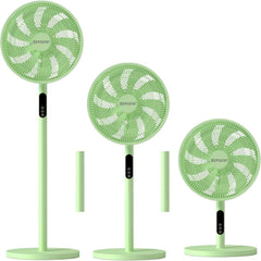 EPISENT 3-in-1 16 Inch Pedestal & Desk Fan with Remote Control – Adjustable Height 65-125cm, 3 Speed Settings, 9H Timer, Oscillating Cooling Fan for Home, Office & Bedroom