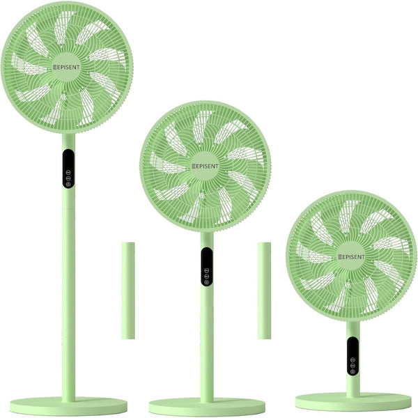 EPISENT 3-in-1 16 Inch Pedestal & Desk Fan with Remote Control – Adjustable Height 65-125cm, 3 Speed Settings, 9H Timer, Oscillating Cooling Fan for Home, Office & Bedroom