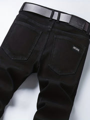 Black Fleece-Lined Jeans