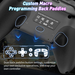 Gamrombo Wireless Controller for Xbox One, Xbox Series X/S, Xbox One X/S, PC, LED Gaming Controller with Turbo,Macro Function,3.5Mm Audio Jack, Need Update the Software to Pair with the Xbox