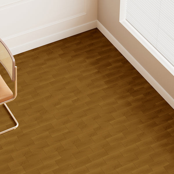 36pcs Self Adhesive Vinyl Flooring, 15X30cm Wood & & Stone Grain Effect Peel and Stick Floor Tiles, Waterproof Flooring Stickers for Home Office Bedroom Kitchen Living Room