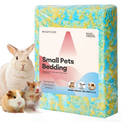 BUCATSTATE 20L/450g Hamster Bedding, 99% Dust-Free Guinea Pig Paper Bedding Odor Control Paper Bedding, Cozy Small Animal Bedding For Rabbit Rat Syrian Dwarf Hamsters Gerbils