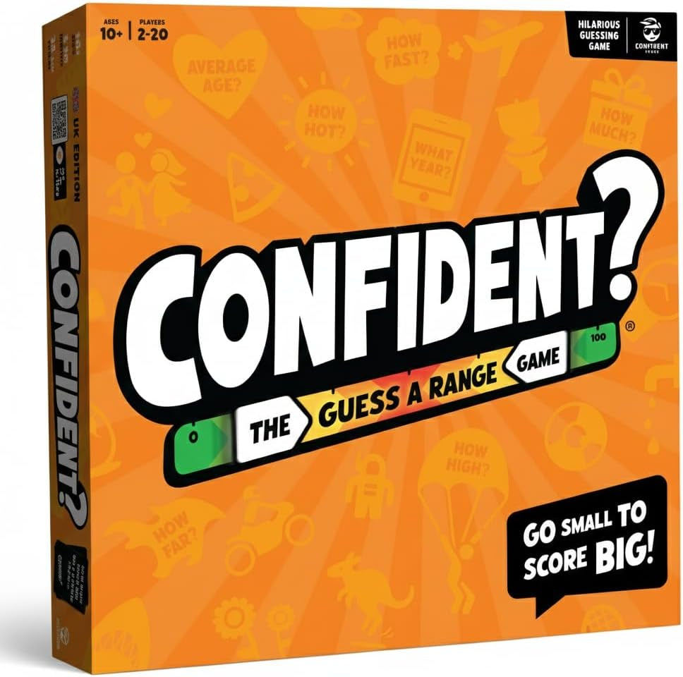 CONFIDENT? Board Game | the Smash Hit Guessing Game | Christmas Board Games for Families, Adults, Teens, Kids | Award-Winning Trivia Quiz Game with Brilliant Twist | 2-30 Players, Ages 10+
